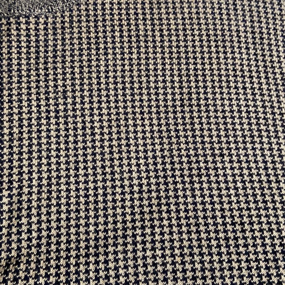 Cutter & Buck Houndstooth Large Knit Crewneck Pullover Sweater Tan & Black - Picture 3 of 5